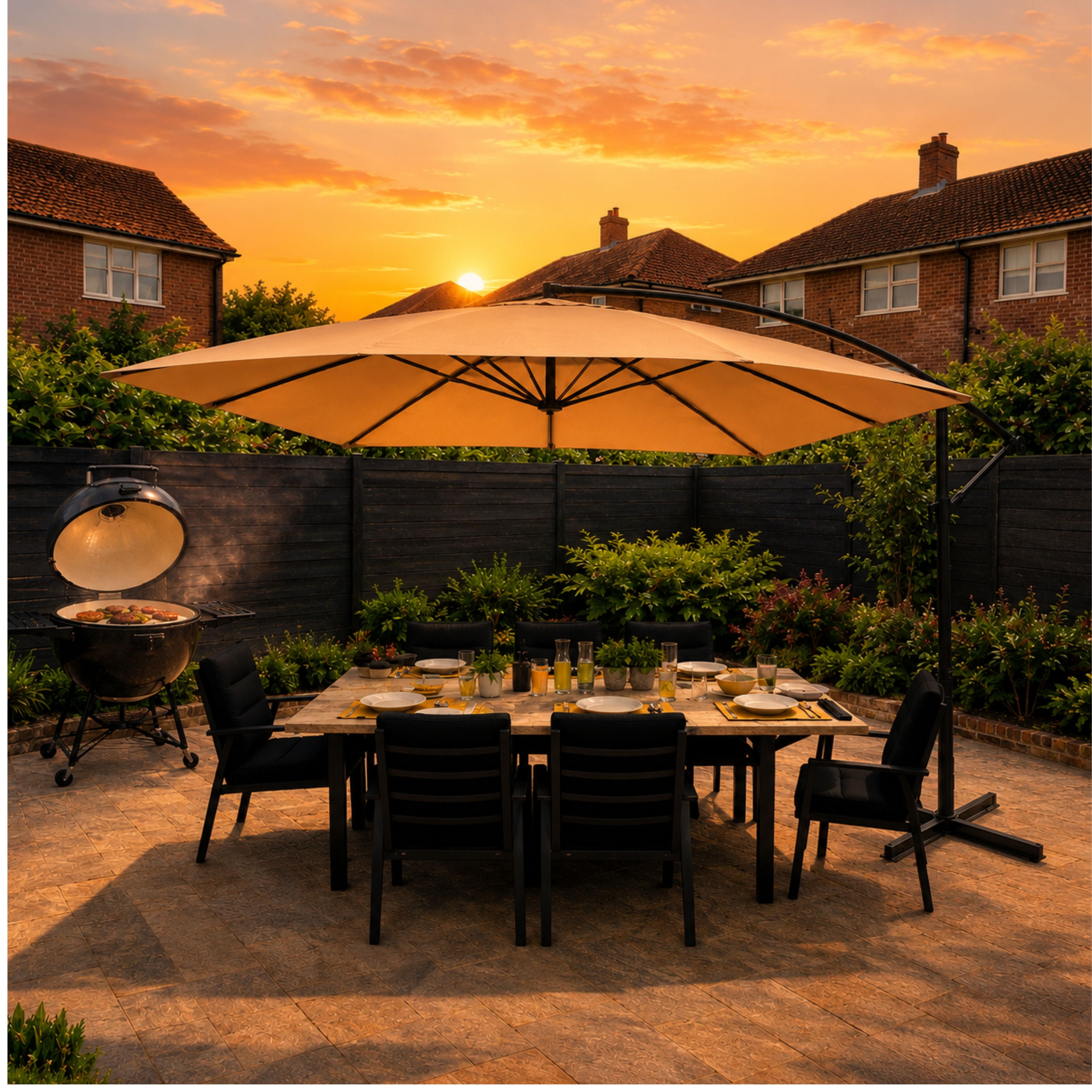 banana cantilever patio umbrella ENJOi Royal Rectangular Parasol Taupe – 3m x 2m – Chessington Garden Centre SNOW20 Barbie Galore Child Bike Color:WHT LIME