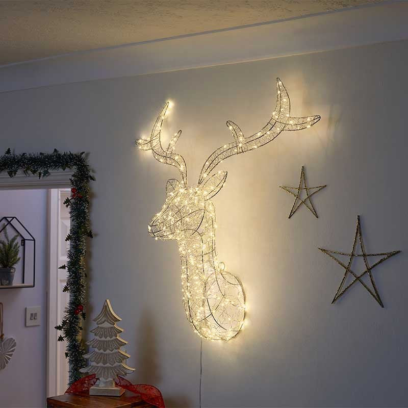 Three Kings 250 LED Stag Christmas Light
