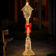 GlitterTwist Gold Lamp Post 150cm
