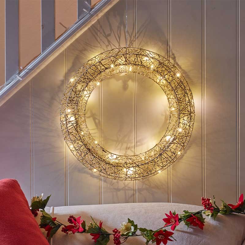 Gold Weave Wonderwreath 40cm