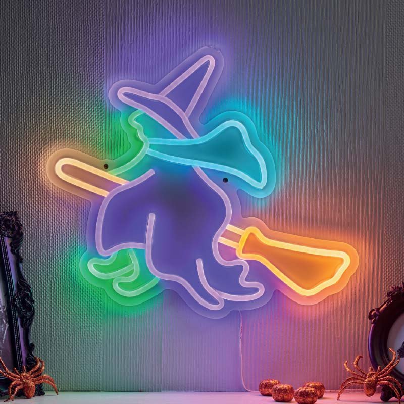 NeonEsque Witch LED Halloween Light Decoration