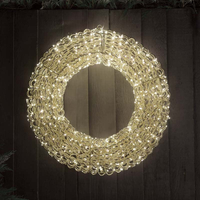 Titan Silver Wreath 60cm