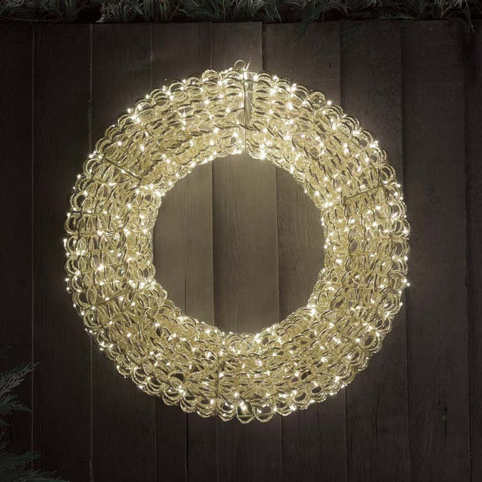 Titan Silver Wreath 60cm