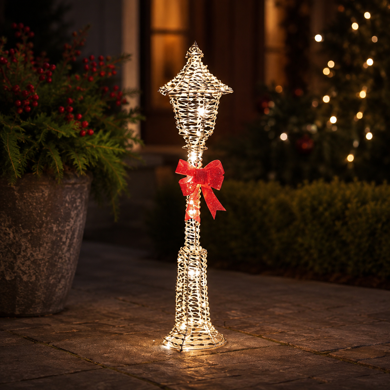 GlitterTwist Gold Lamp Post 90cm