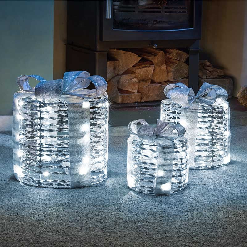 GlitterTwist Silver Gift Boxes