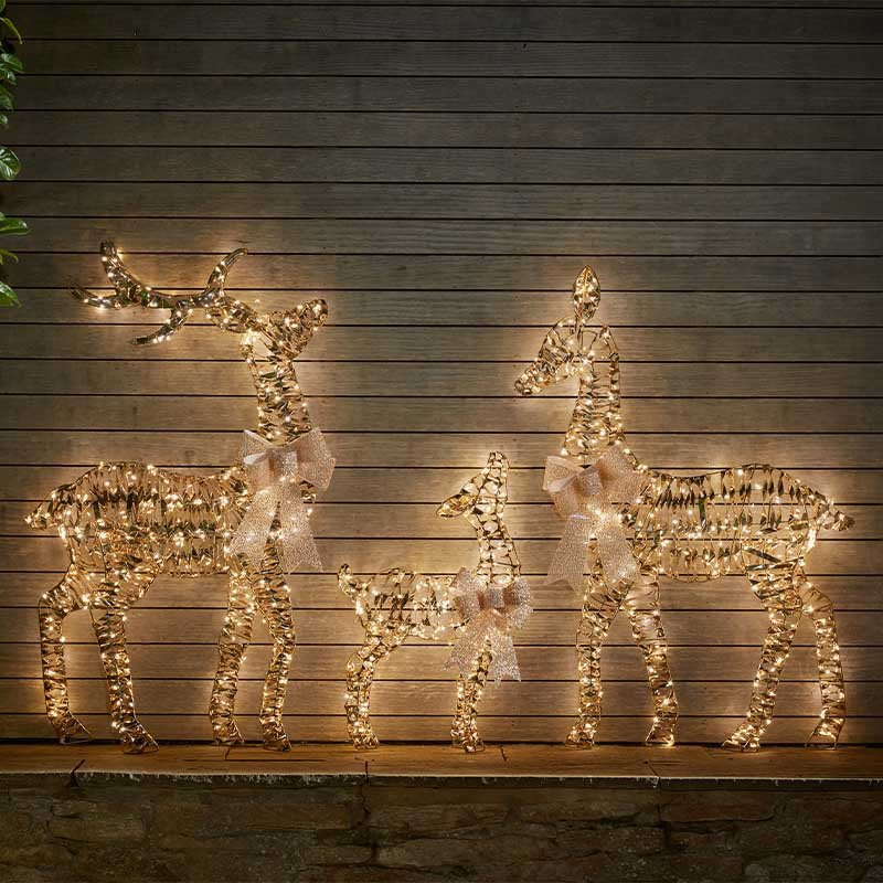 GoldTwist Gold Deer Family