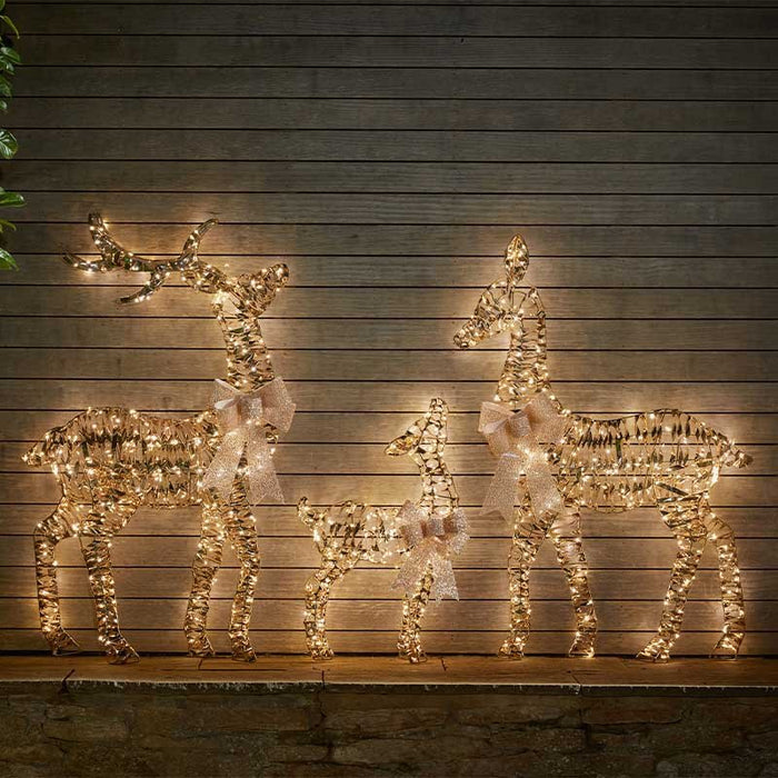 GoldTwist Gold Deer Family