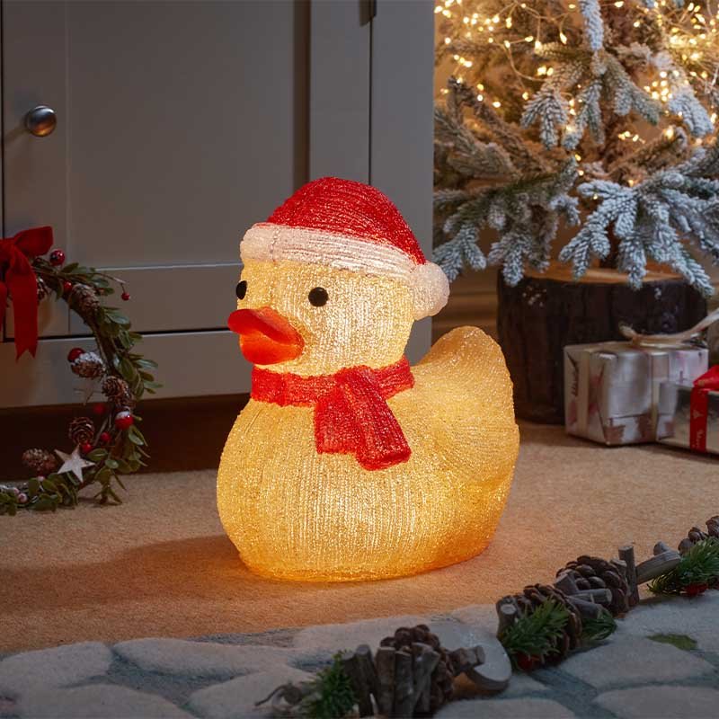 InLit Ice Santa Duckling Large