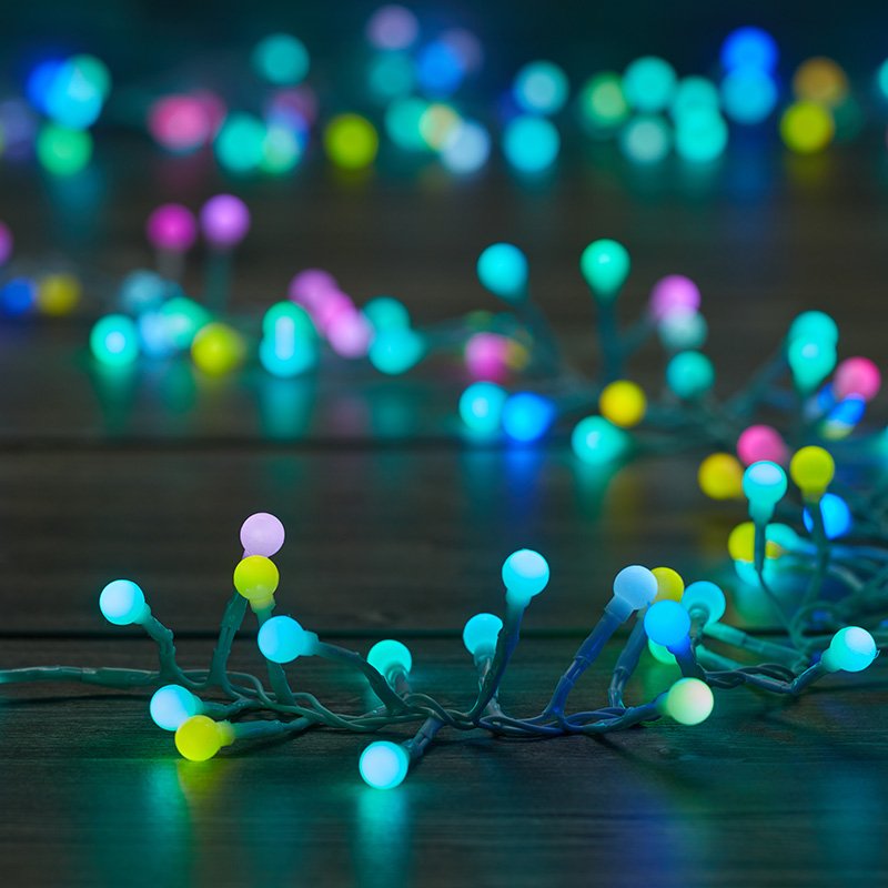 250 Ball Cluster Lights - Multi-Coloured