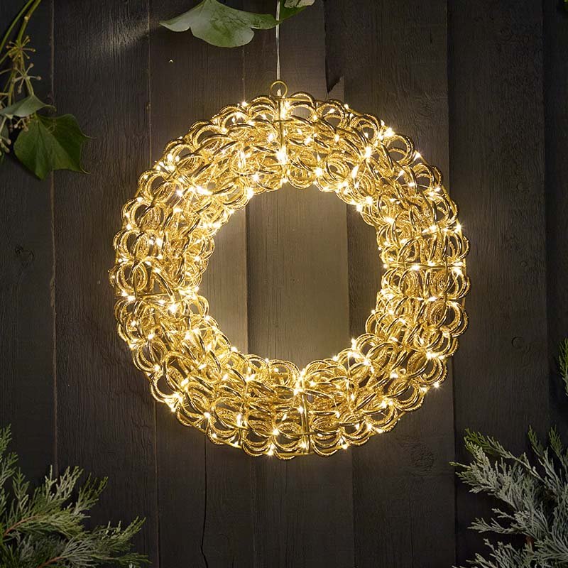 Titan Gold Wreath 60cm