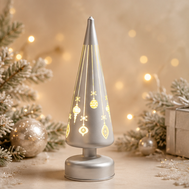WonderTree Silver LED Christmas Decoration