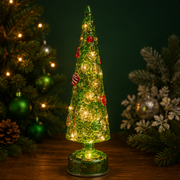 Spinning DecoTree Emerald LED Christmas Decoration