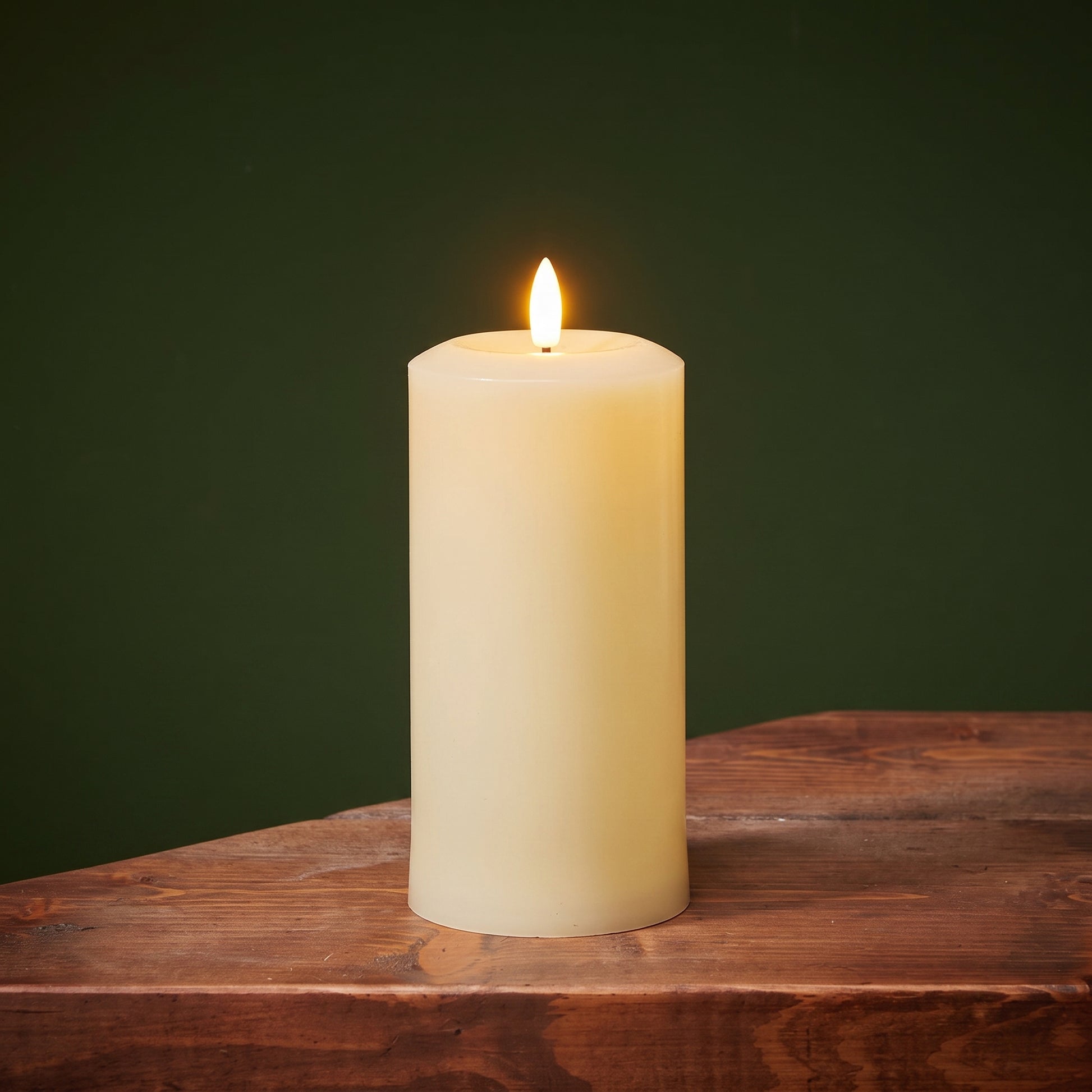 Smart Garden 18cm Faux Flame Pillar Candle