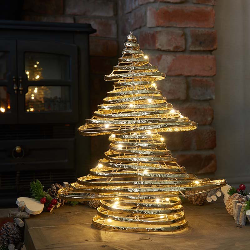 Gold Braid Tree 40cm