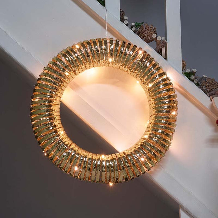 Gold Braid Wreath 40cm