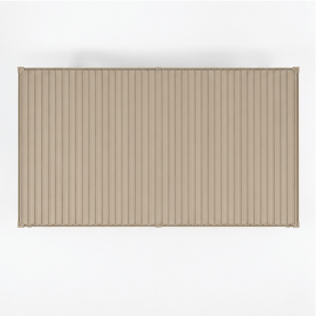 ENJOi Leo Aluminium Rectangular Pergola Pebble - 6m x 3m