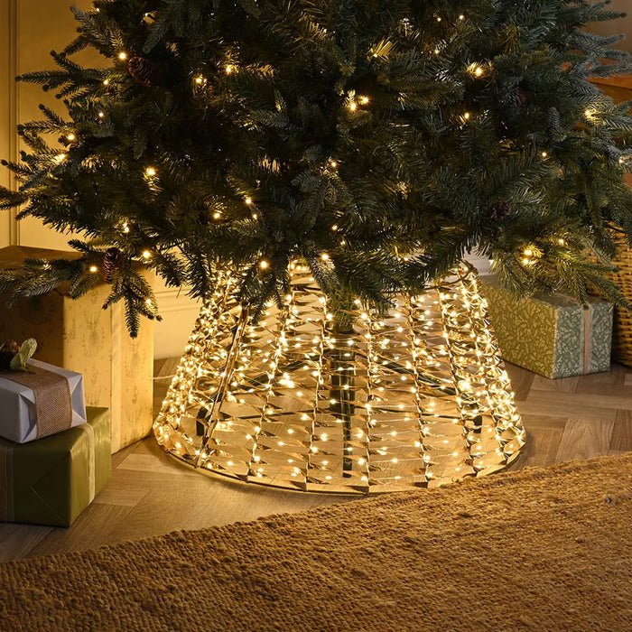 Gold Christmas Tree Skirt 71cm