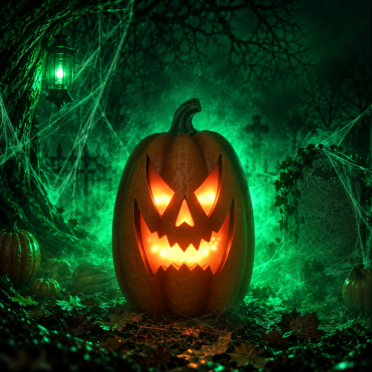 Halloween Giant Pumpkin LED Ornament
