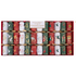 A boxed set of 12 Harrey & Mason Christmas crackers arranged in a red gift tray. The crackers are decorated with festive holiday illustrations and numbers 1 through 12, with a small paper label at the top center reading 'Harrey & Mason 12 Christmas Crackers'.