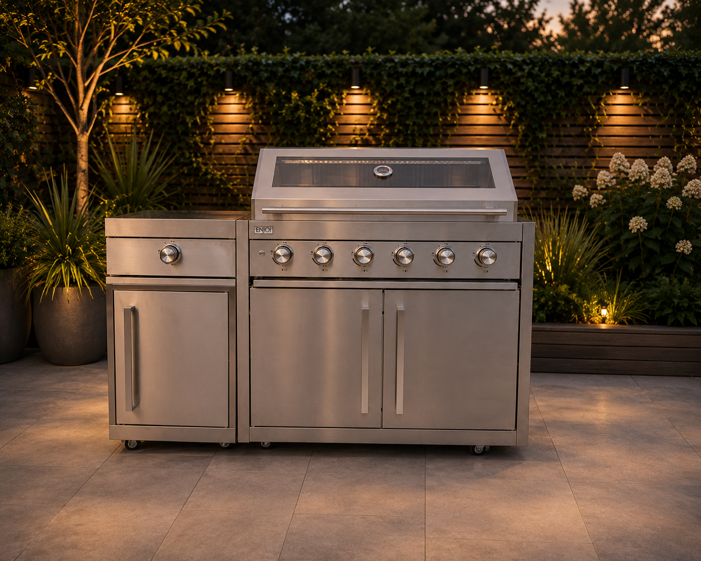 ENJOi Milano Mini Outdoor Kitchen with Sintered Stone Worktop