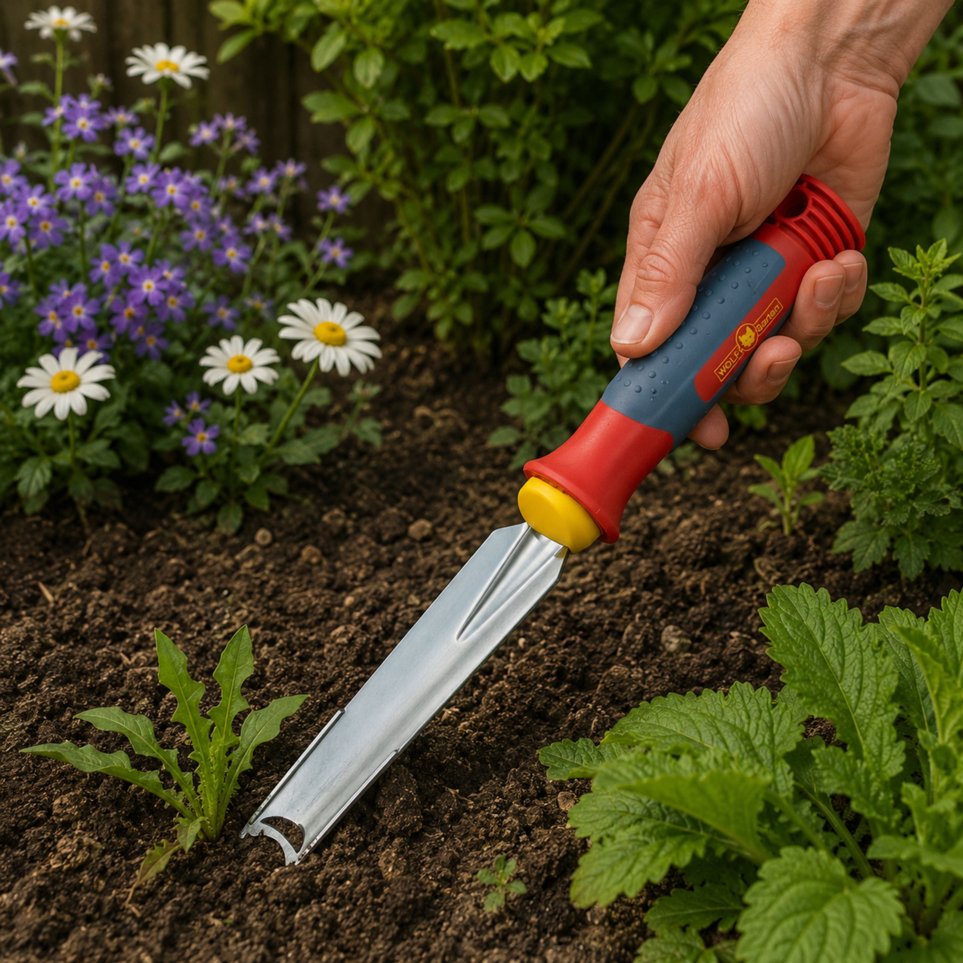 Wolf Garten Weeding & Planting Knife with Comfort Grip Fixed Handle