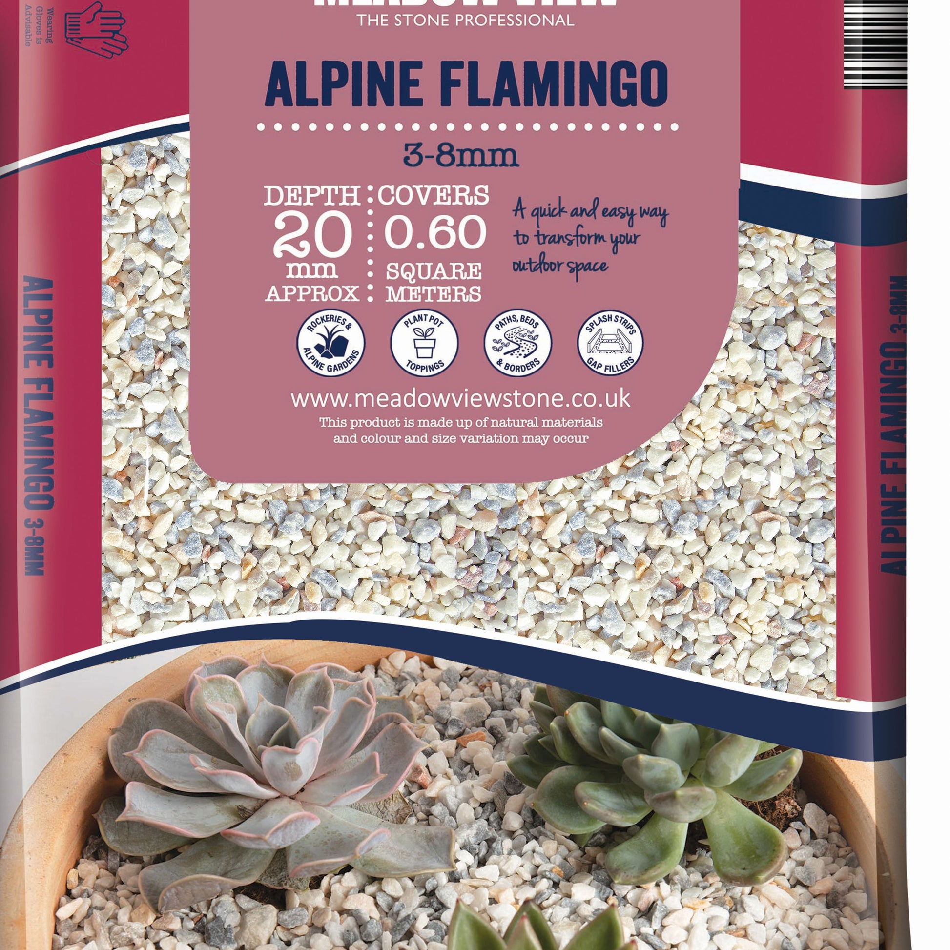 Alpine Flamingo Chippings 3-8mm