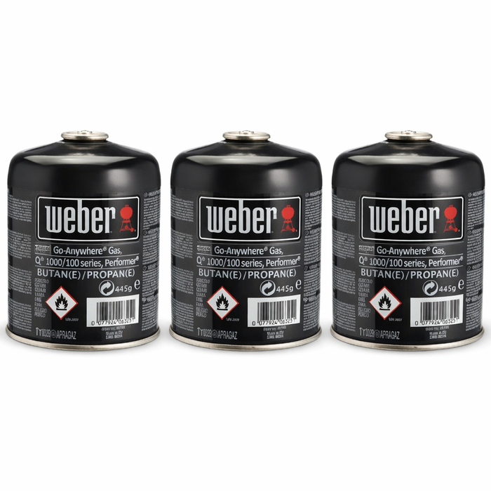 Weber® Disposable Gas Canister Three-Pack