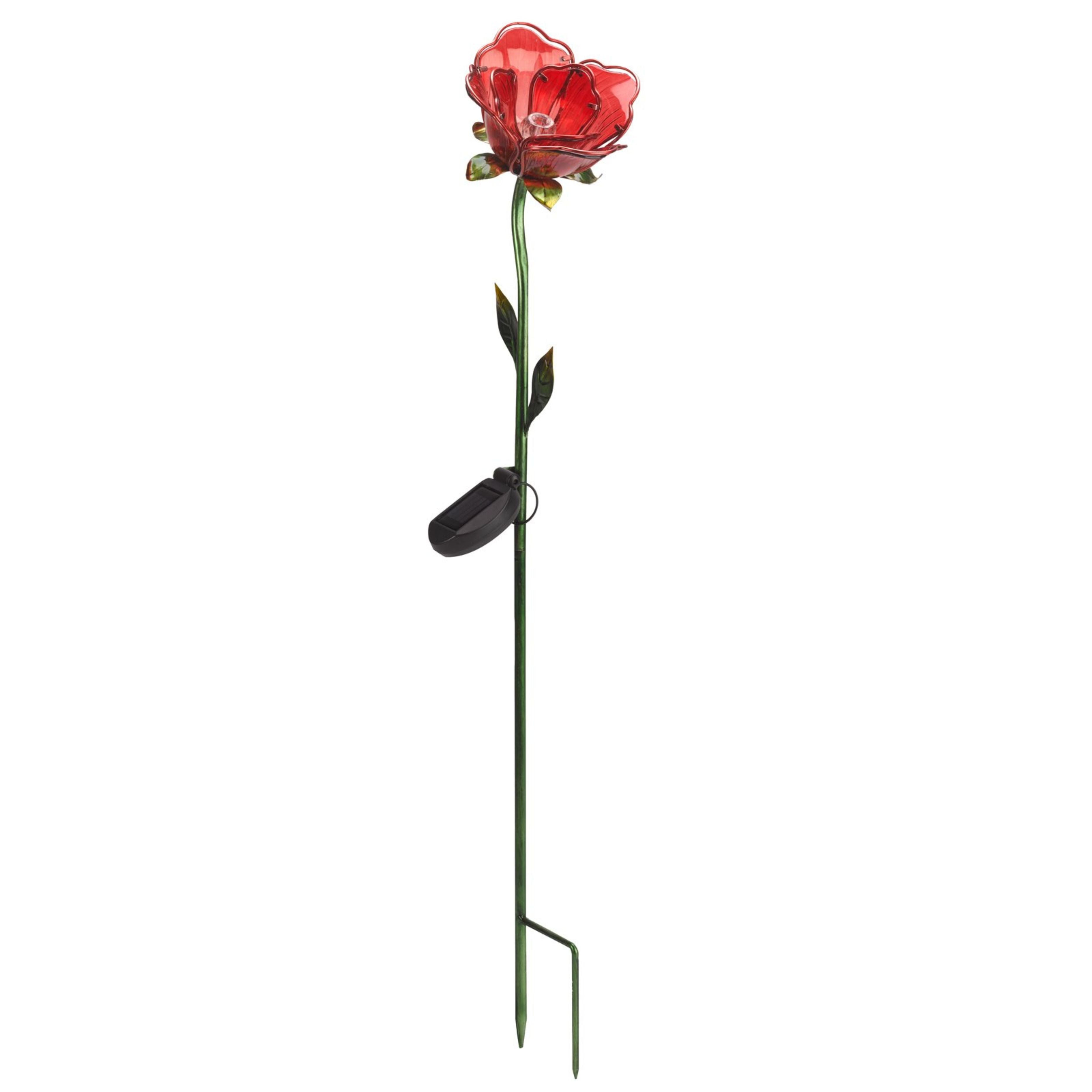 Red Rose Stake Light