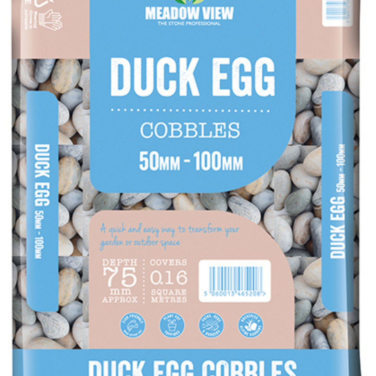 Duck Egg Cobbles 50 100mm