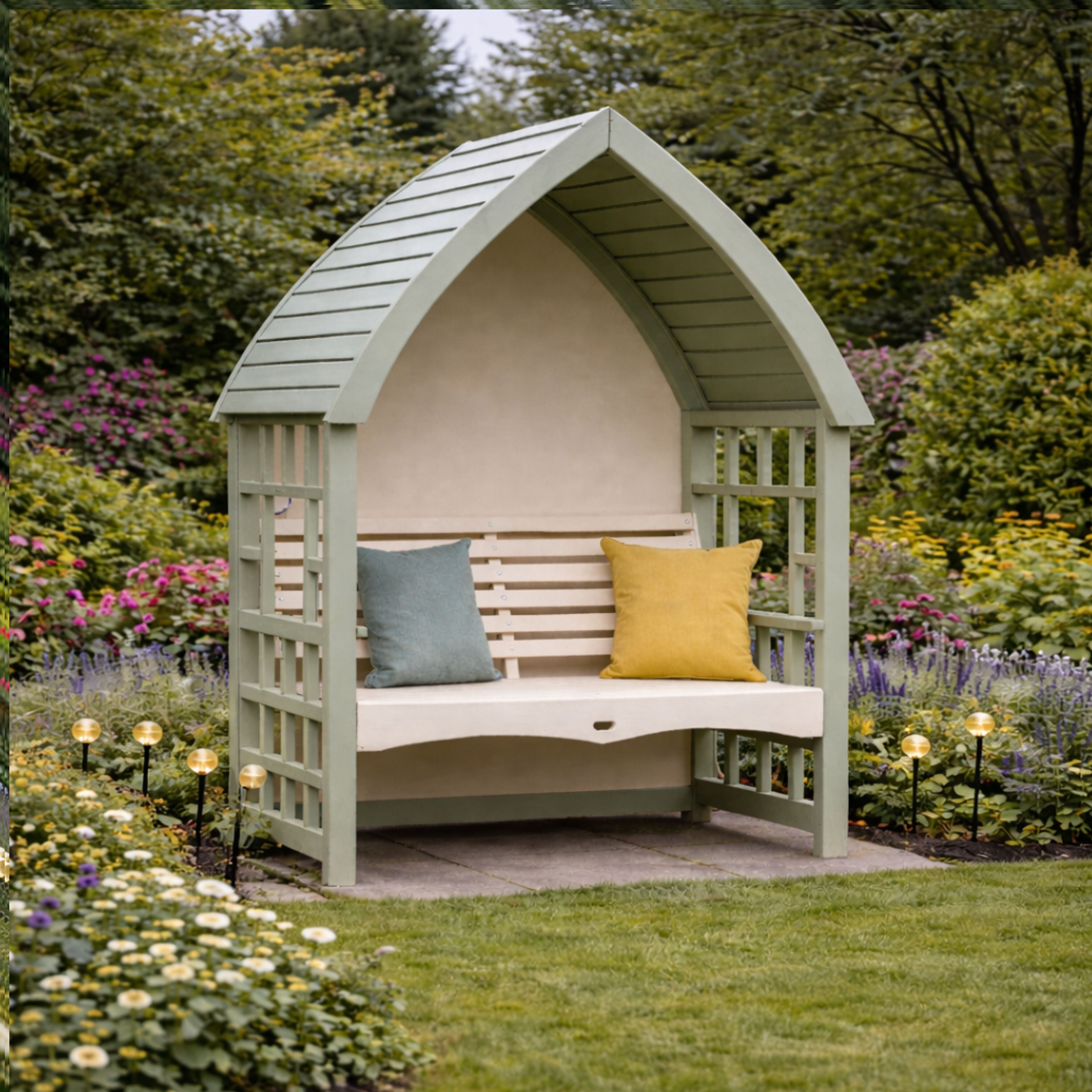 AFK Cottage Arbour Sage and Cream