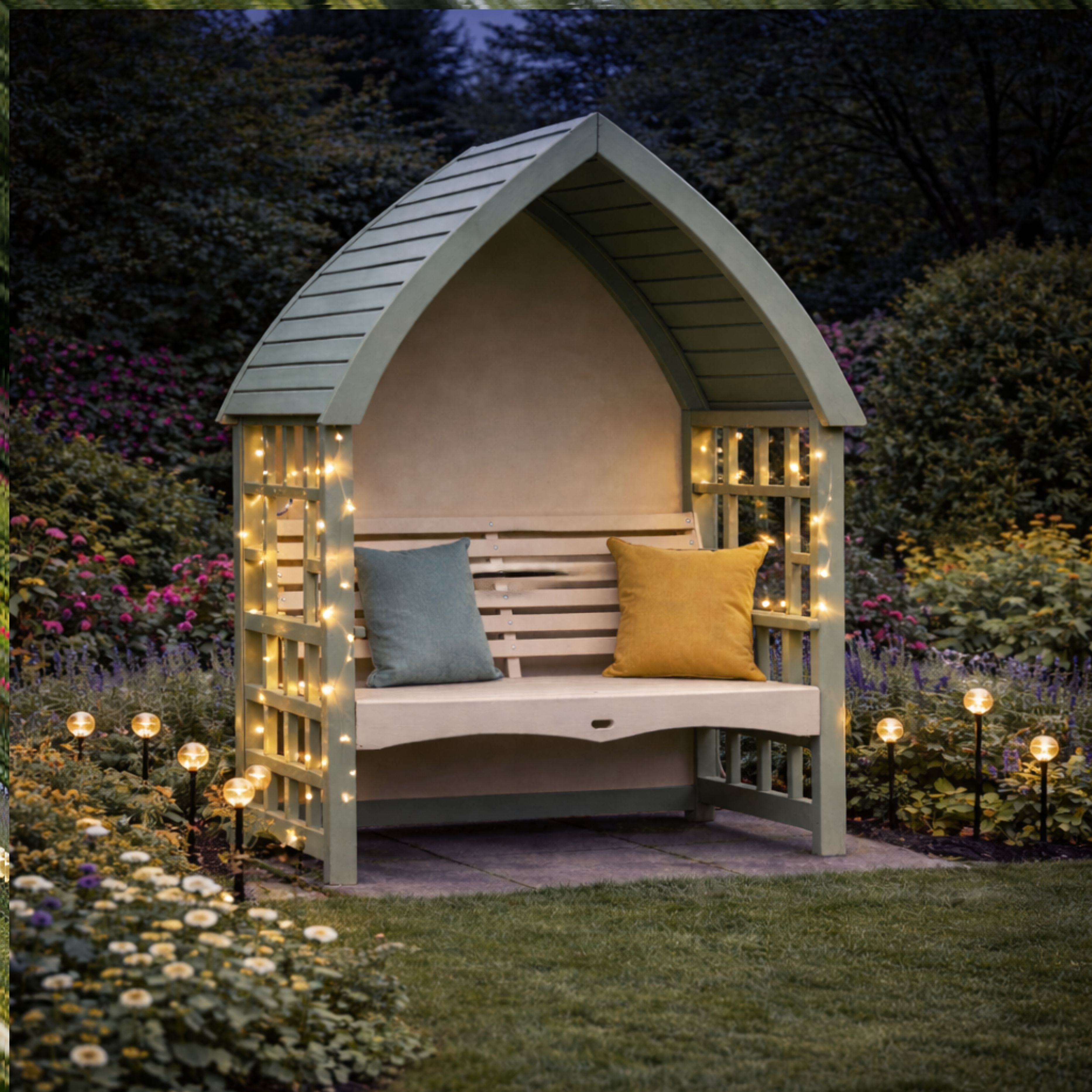 AFK Cottage Arbour Sage and Cream