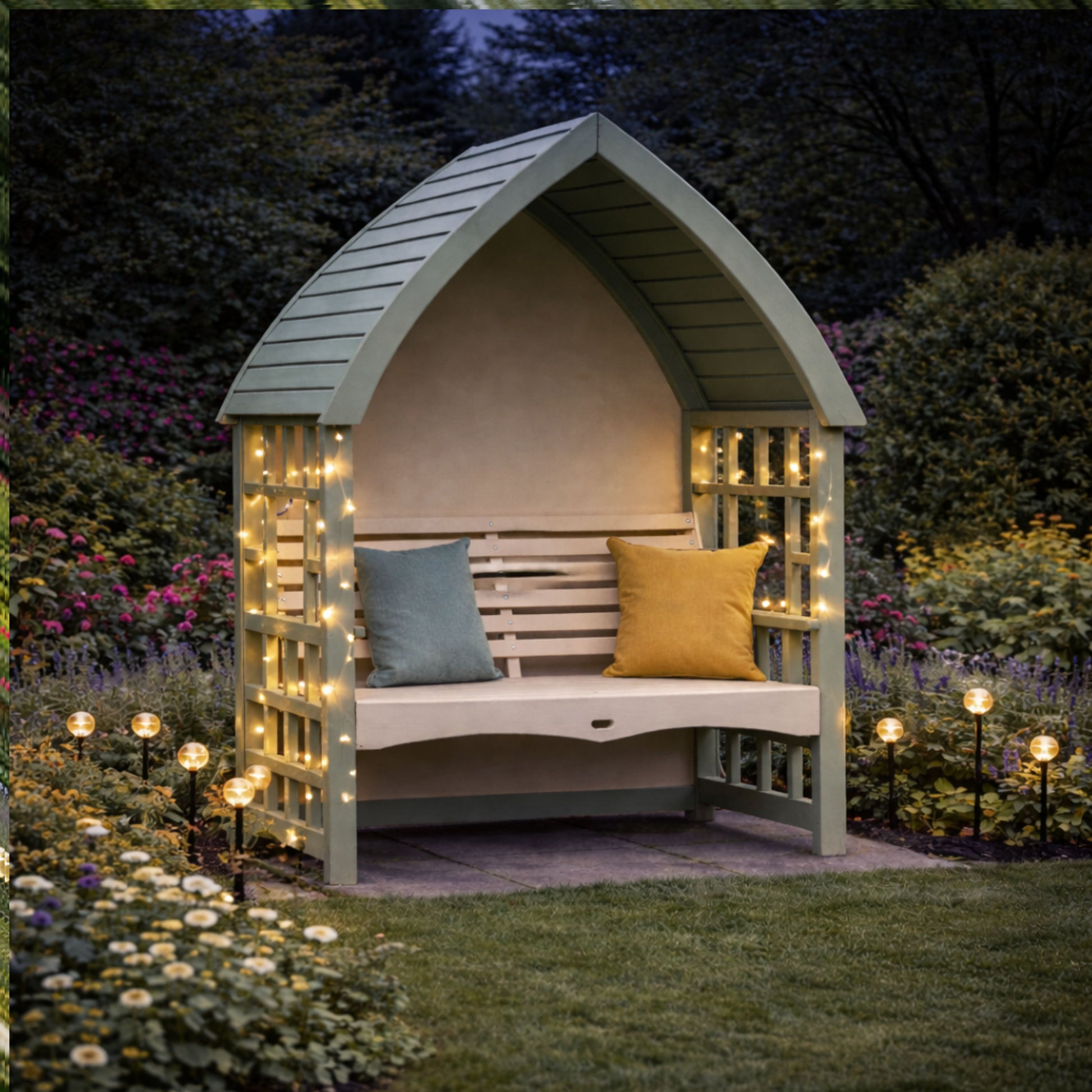 AFK Cottage Arbour Sage and Cream