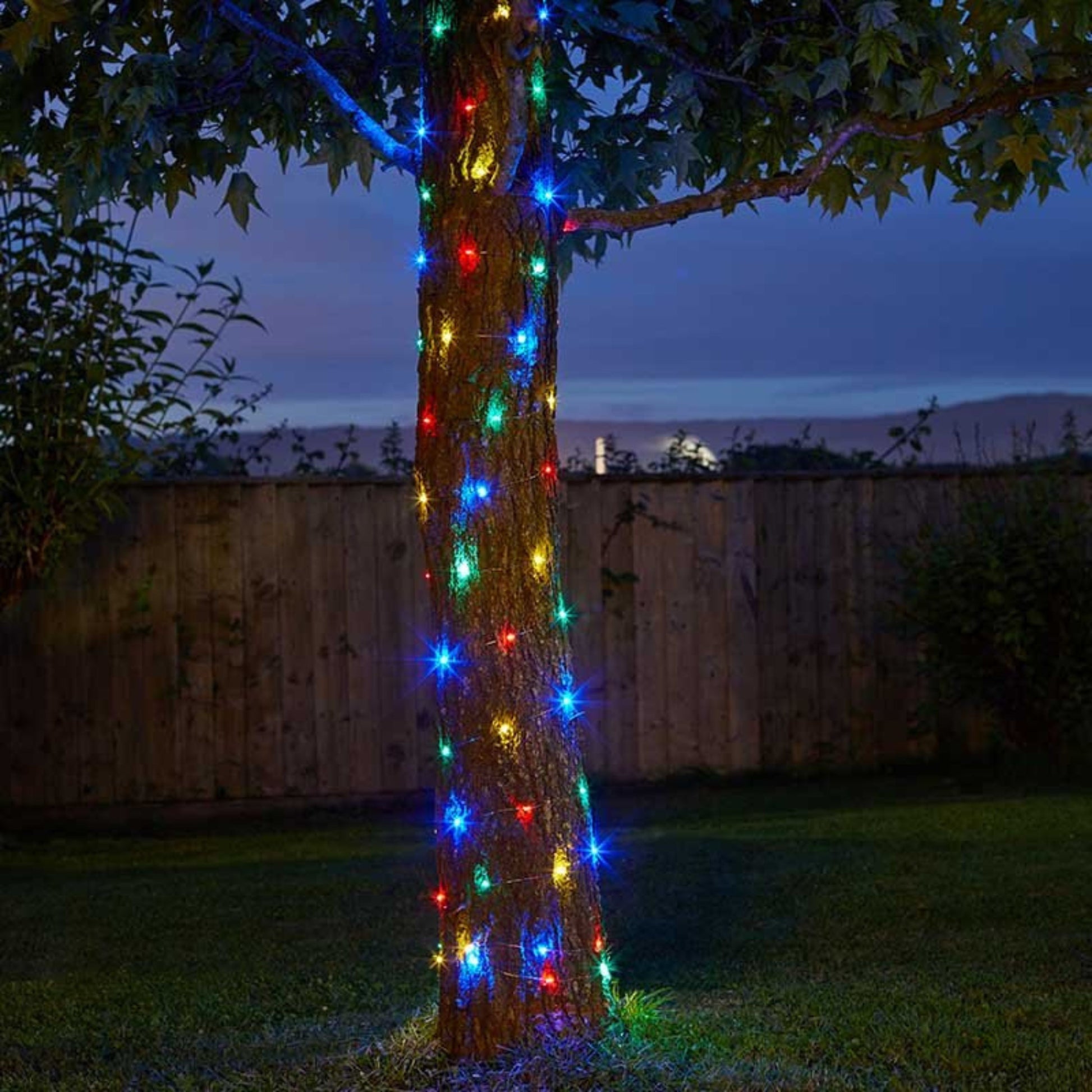 100 Multi Coloured Firefly Solar String Lights