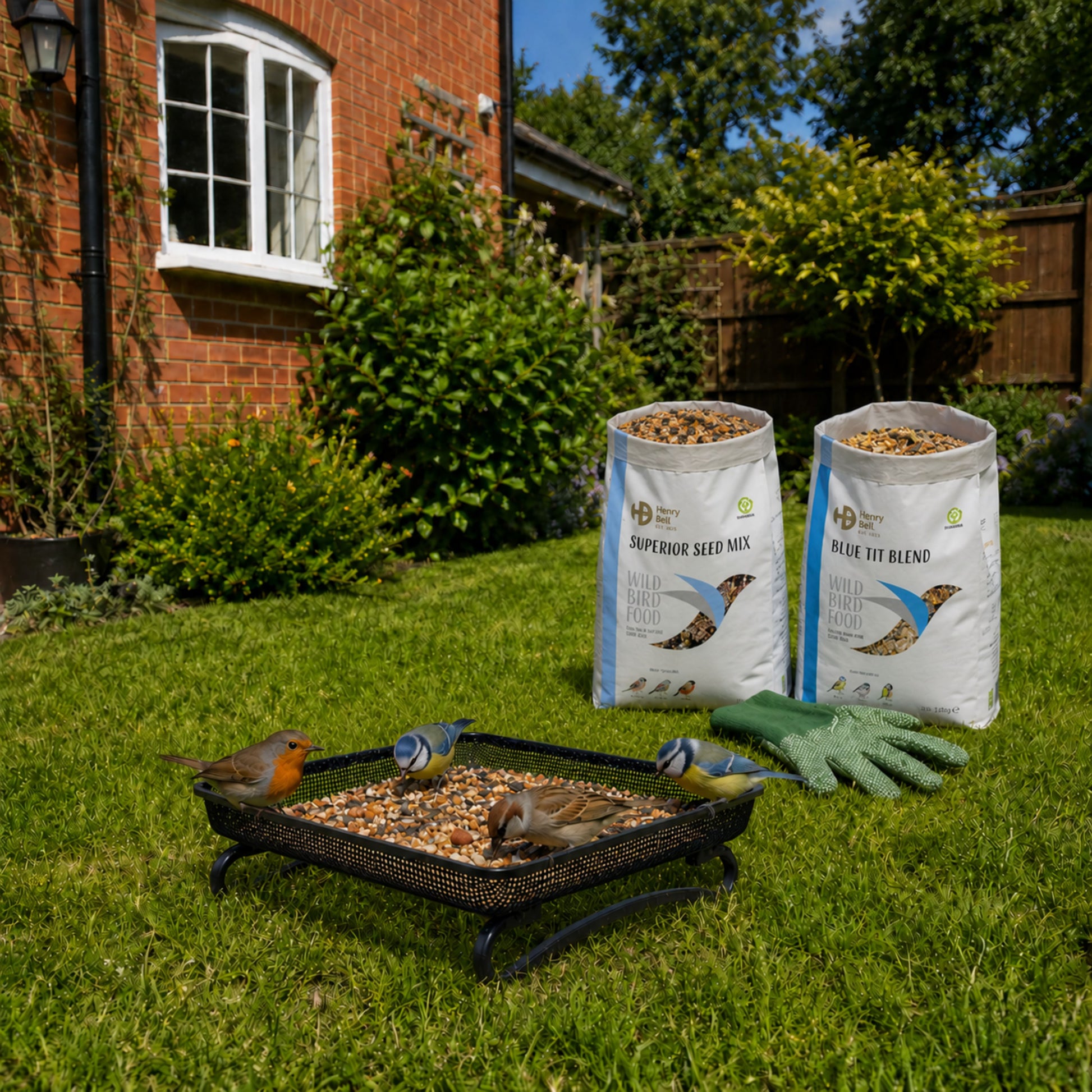 Henry Bell Essential Ground Feeder – Wild Bird Feeding Tray