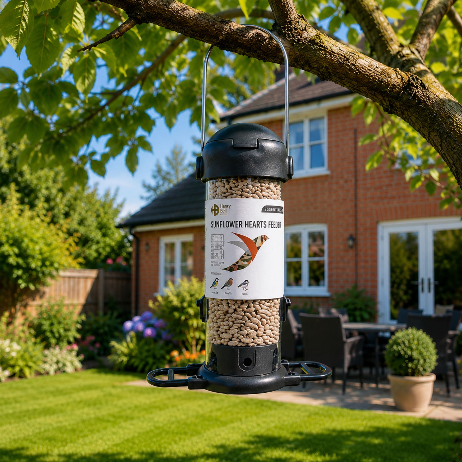 Henry Bell Ready to Feed Sunflower Hearts Feeder