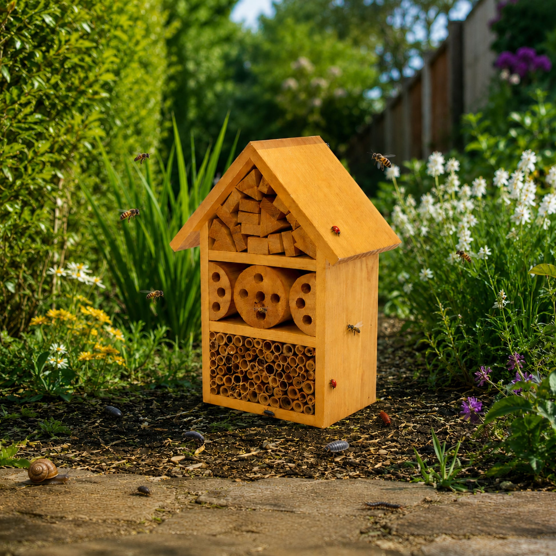 Henry Bell Insect House – Wooden Wildlife Bug Hotel