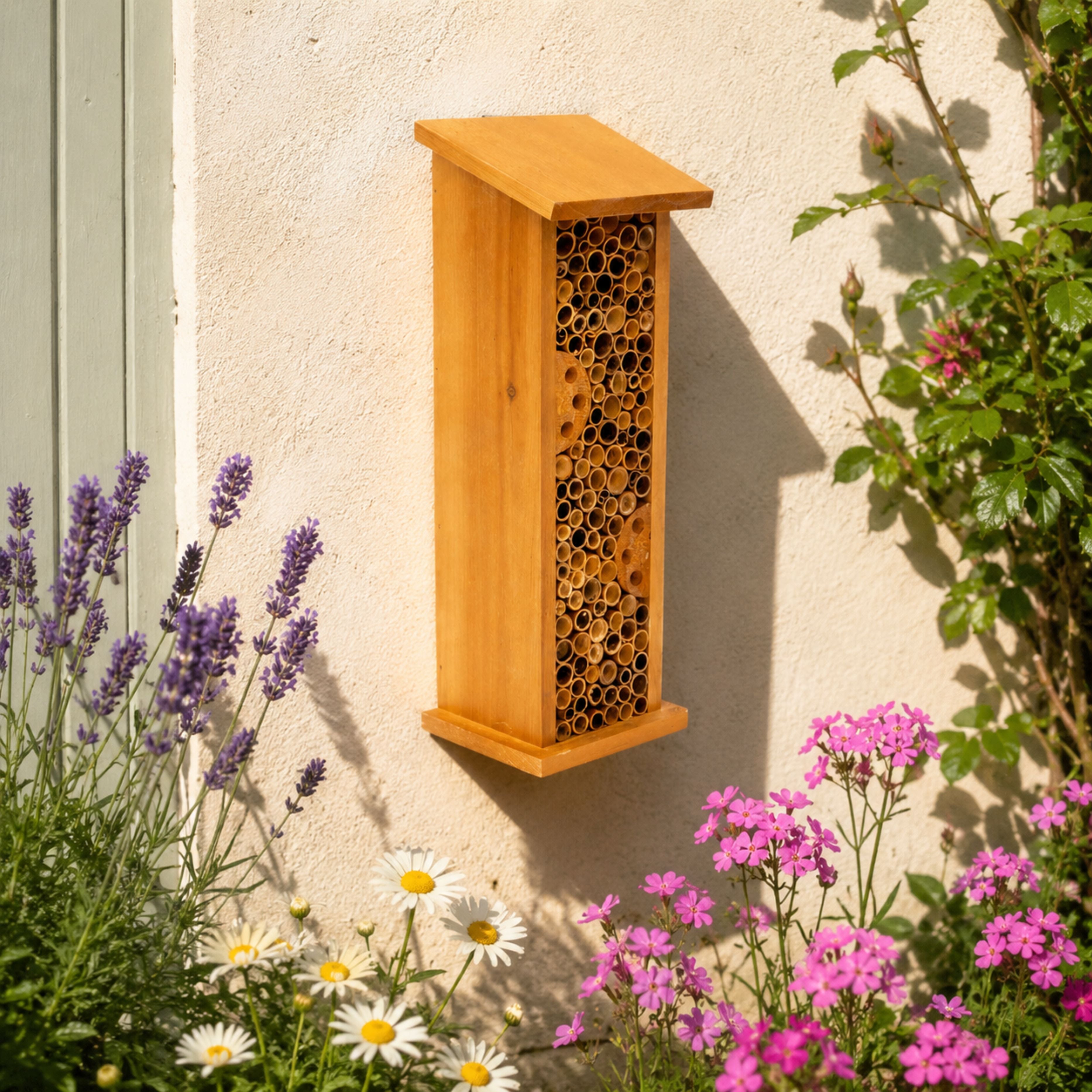 Henry Bell Bee House – Natural Wooden Bee Habitat