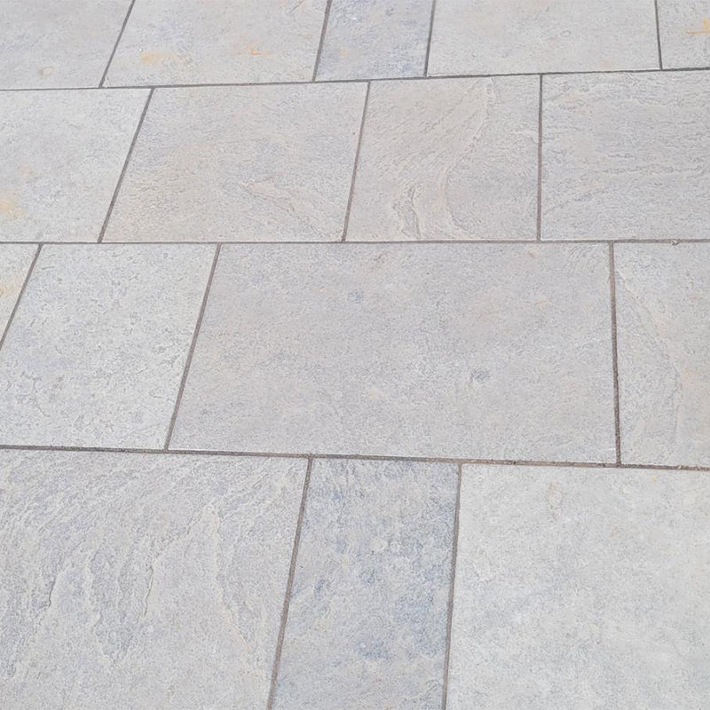 Brushed Steel Limestone 600mm x 450mm