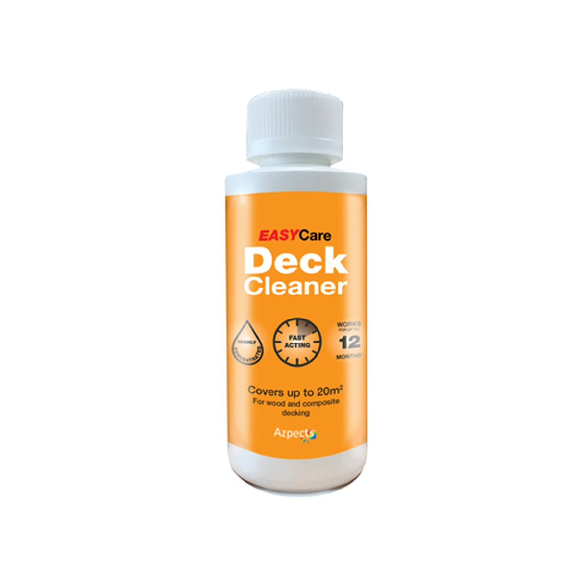Bottle of EasyCare Deck Cleaner on a white background