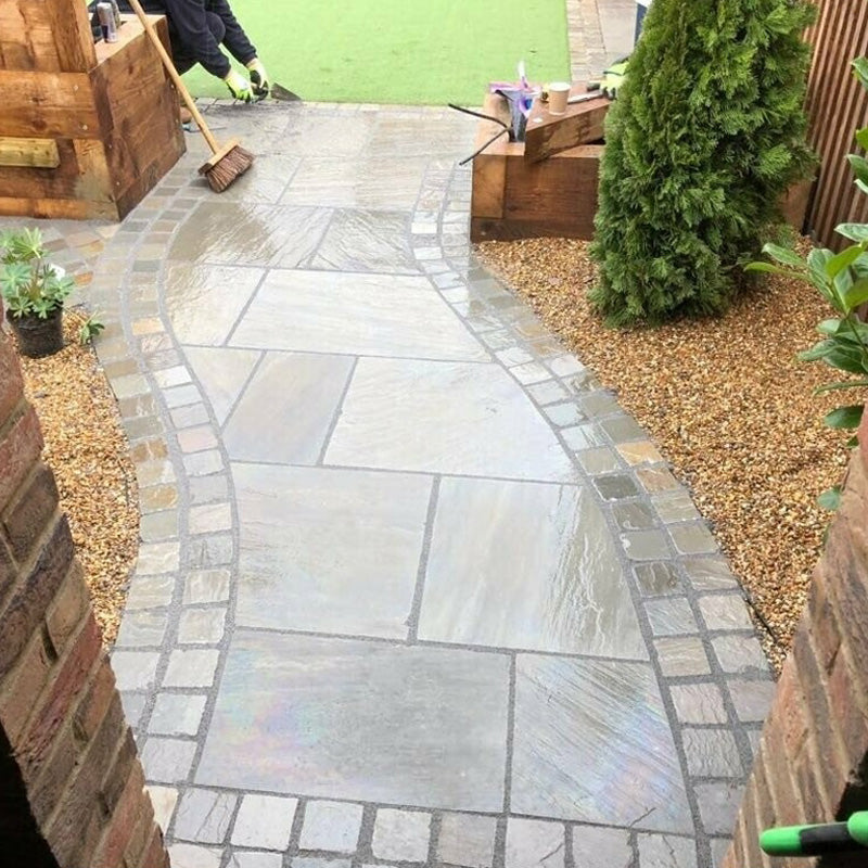 Grey Sett 100x100x25-30mm