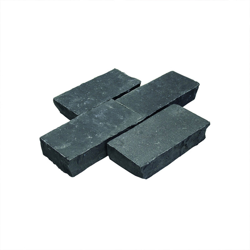 Black Limestone Sett 200x100x35-50mm