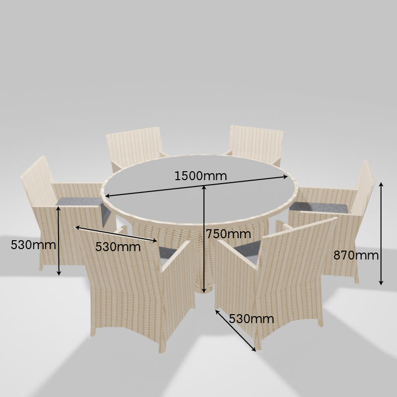 ENJOi Artemis 6 Seat Dining Set