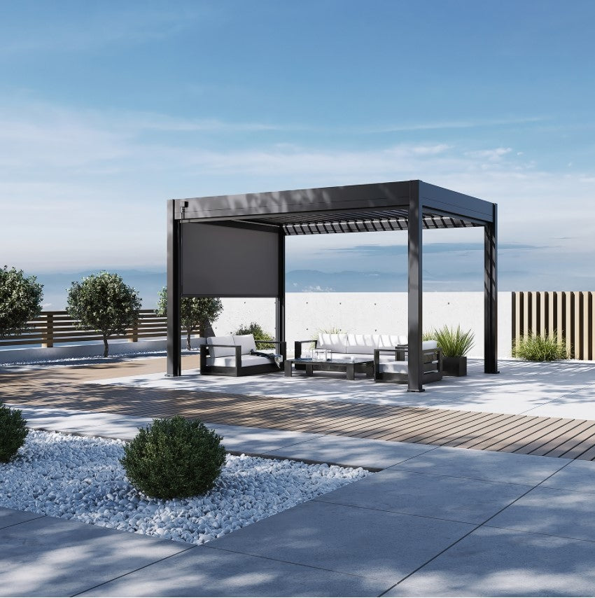 Olympus Pull Down Blind 4m Pergola