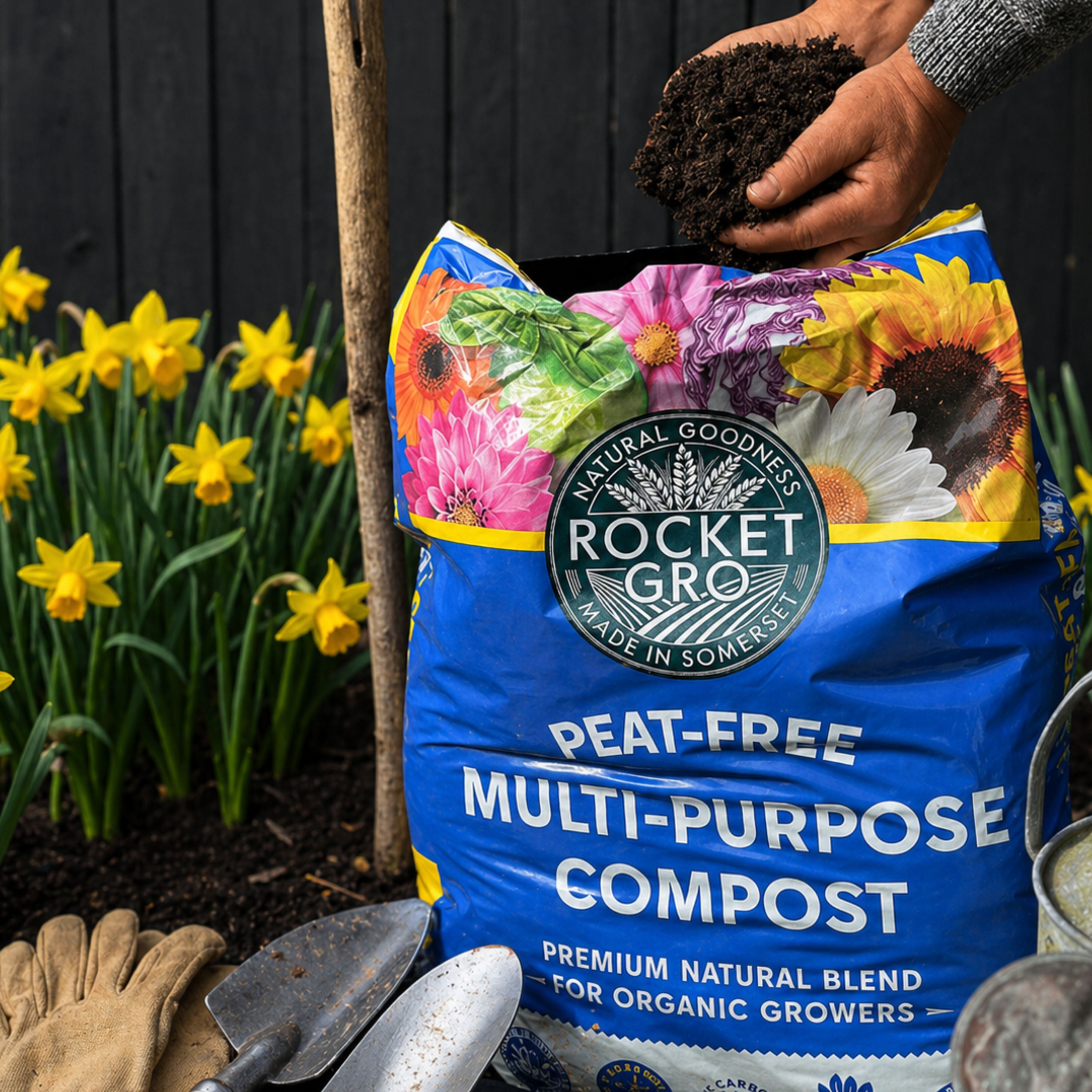 RocketGro Peat Free Multi-Purpose Compost 50L Bag