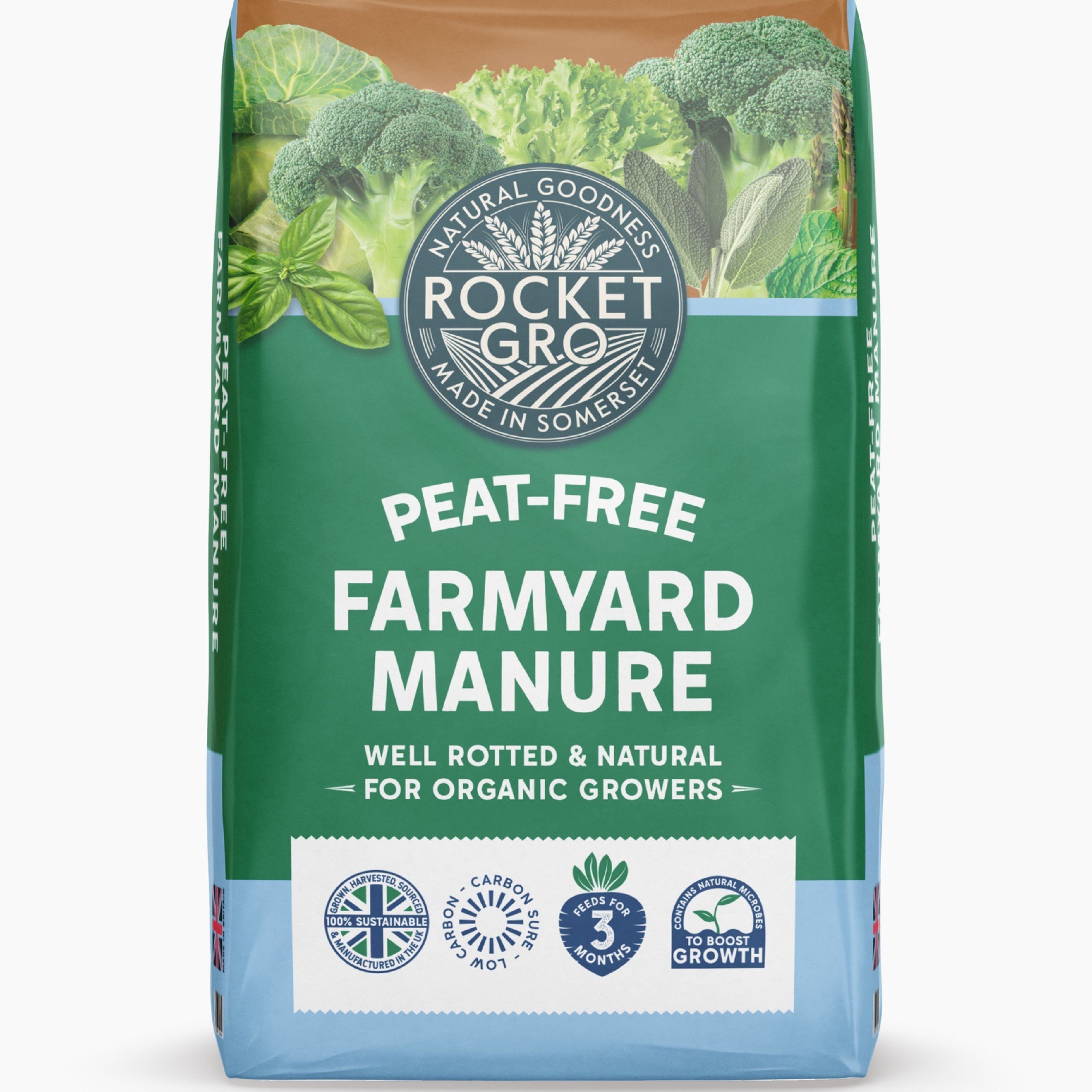 Rocket Gro Peat-Free Farmyard Manure 40L
