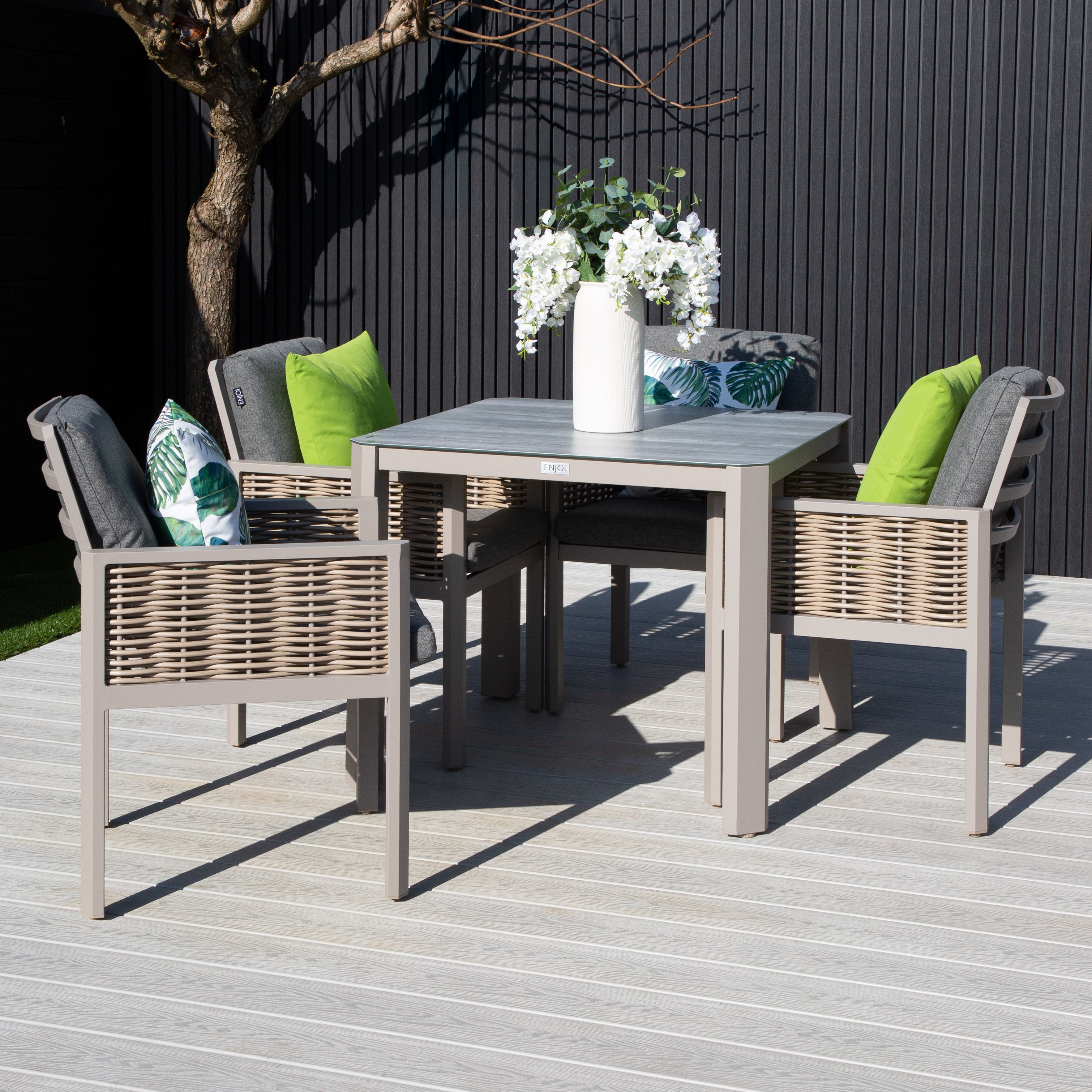ENJOi Grace 4 Seat Dining Set