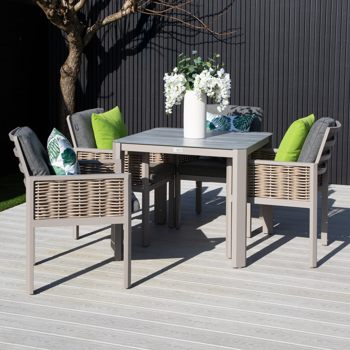 ENJOi Grace 4 Seat Dining Set
