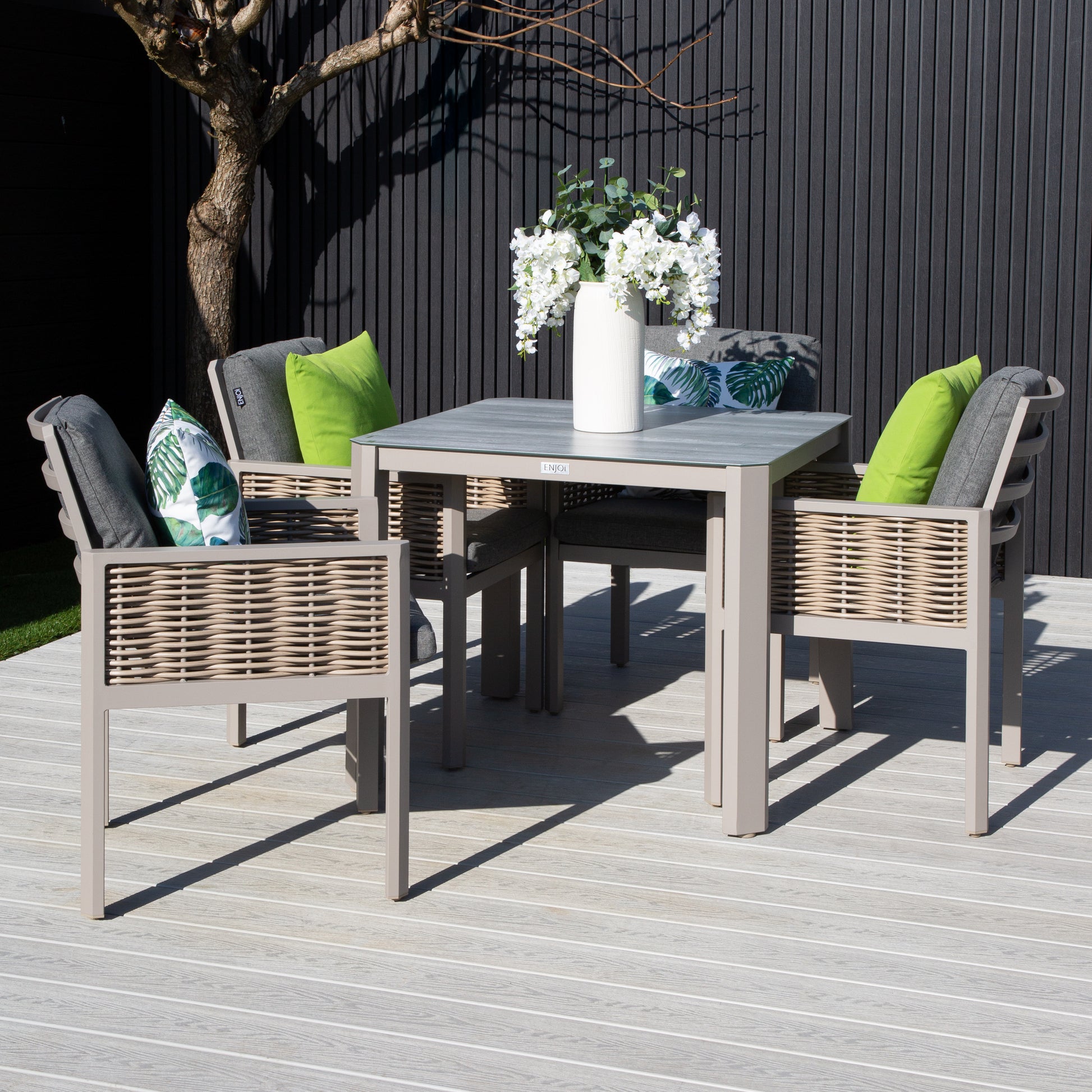 ENJOi Grace 4 Seat Dining Set