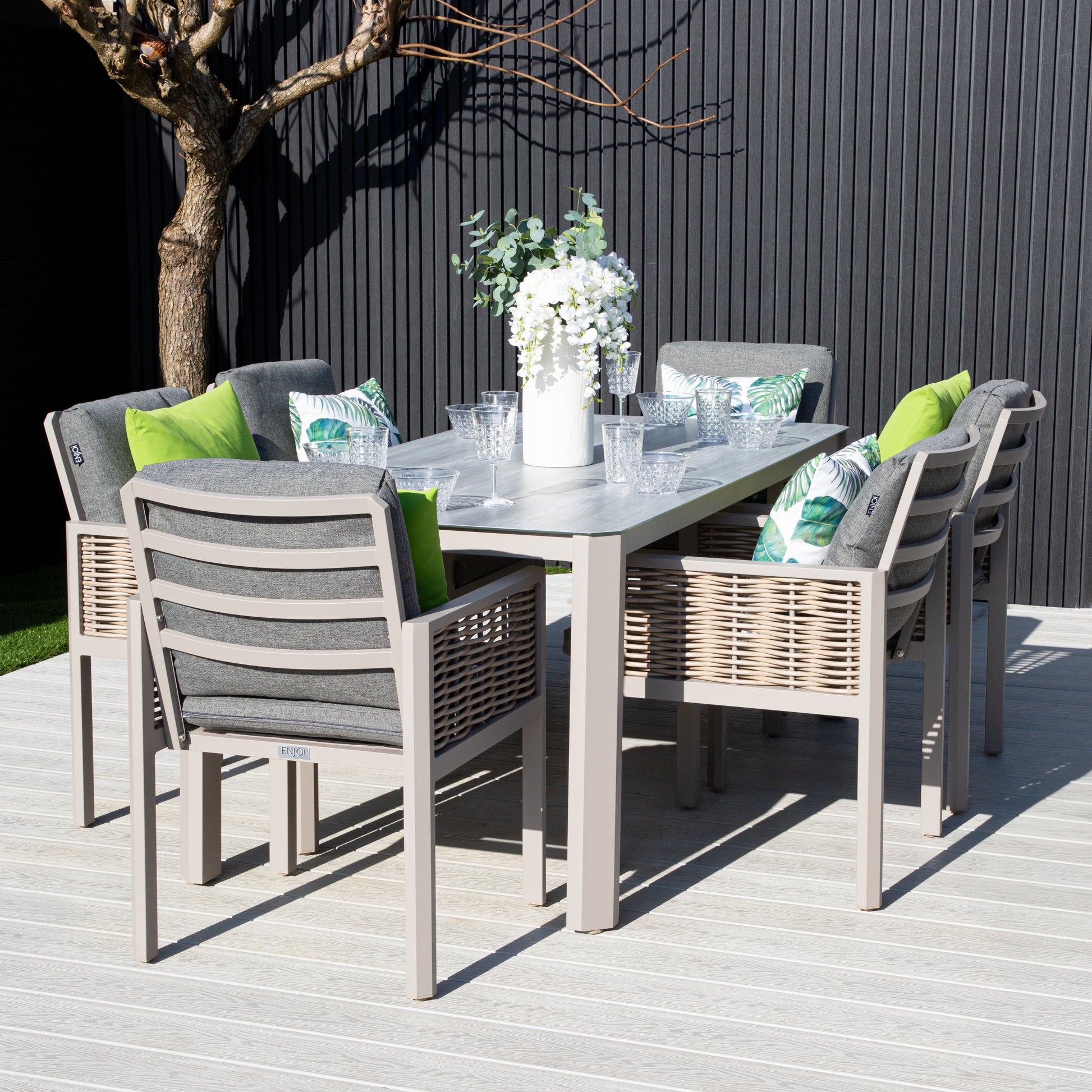 ENJOi Grace 6 Seat Dining Set