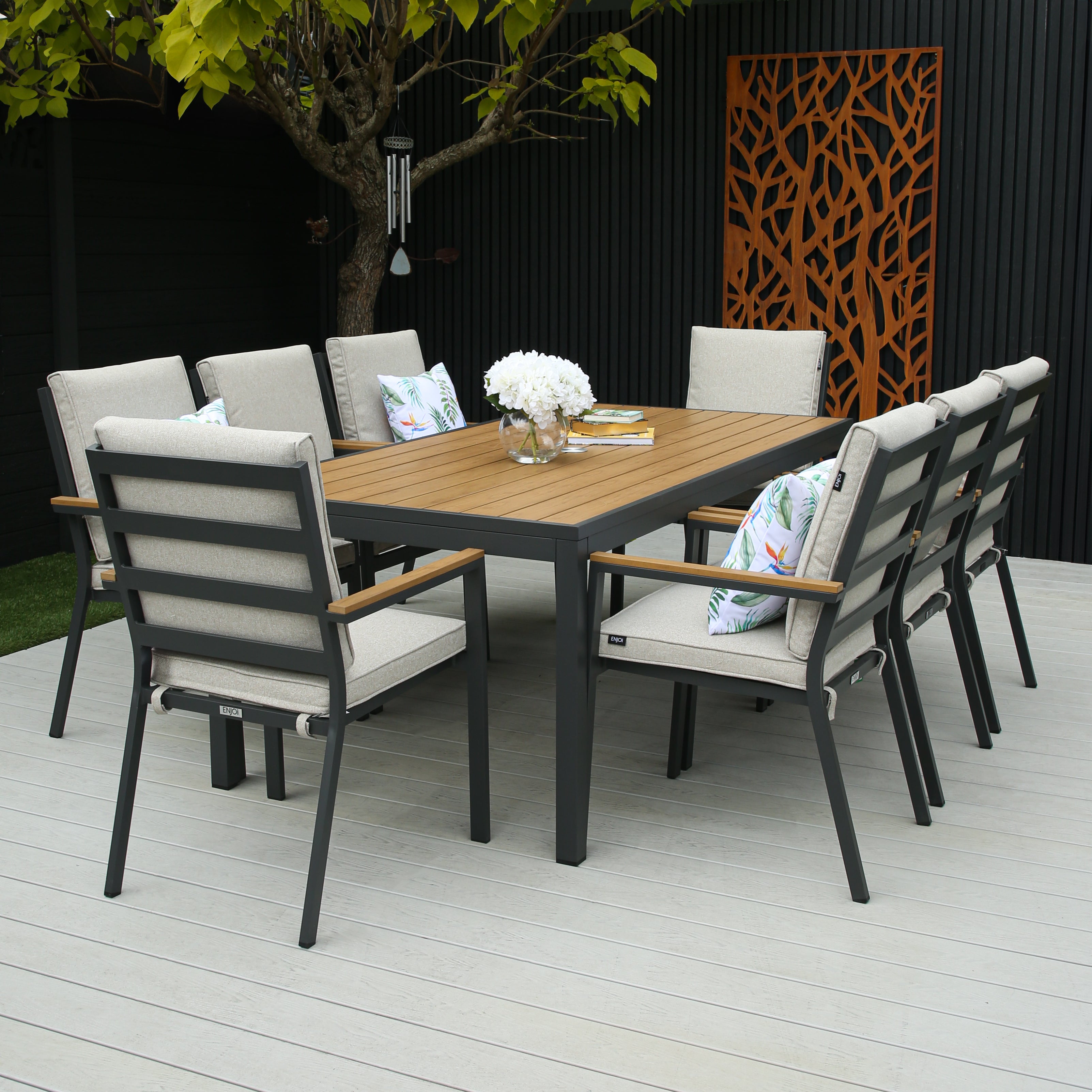 ENJOi Lisbon 8 Seat Dining Set